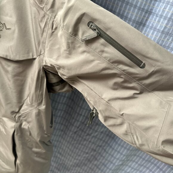 Men's Down Arcteryx Logo Waterproof Warm Hooded Puffer Jacket Size L - Picture 5 of 11